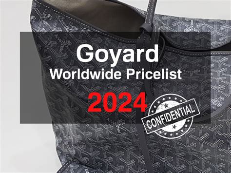 goyard neverfull ราคา|goyard price list paris.